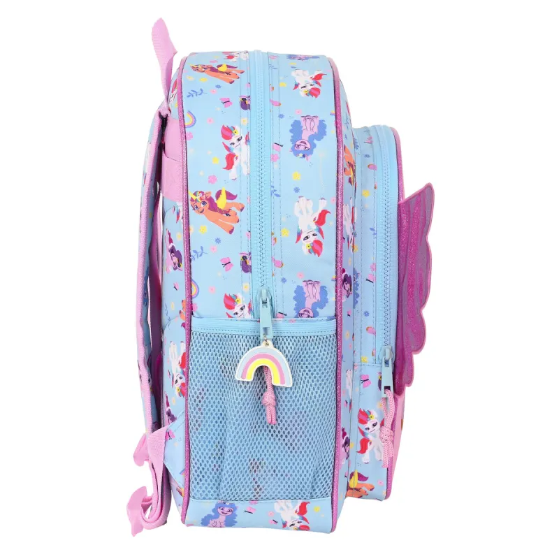 Школьный рюкзак My Little Pony Wild & free 32 x 38 x 12 cm Синий Розовый